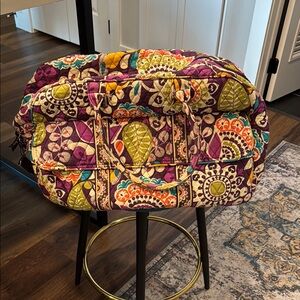 Vera Bradley Vibrant Quilted Bag - Purple, Yellow, Orange